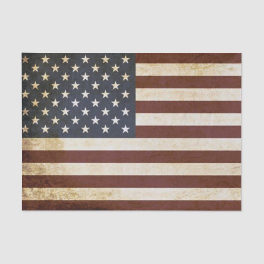Weathered American Flag 薄葉紙 (正面)