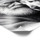 Weathered Companions Elderly Man with his Dog フォトプリント (角)