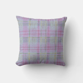  Weathered Lavender Plaid  クッション