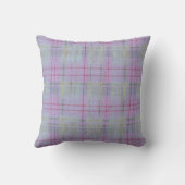  Weathered Lavender Plaid  クッション (裏面)