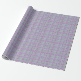  Weathered Lavender Plaid  ラッピングペーパー