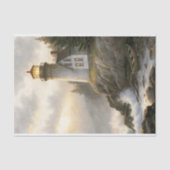 Weathered Lighthouse At Dusk Decoupage 薄葉紙 (正面)