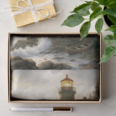 Weathered Lighthouse At Dusk Decoupage 薄葉紙 (ギフト)