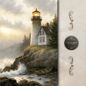 Weathered Lighthouse At Dusk Decoupage 薄葉紙