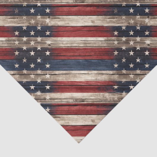 Weathered Stars & Stripes Wood Flag 薄葉紙 (詳細)