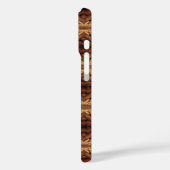 Weathered Wood Planks Diamond Pattern Mixed Media Case-Mate iPhoneケース (裏面 / 左)