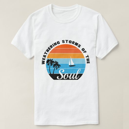 weathering storms men's basic t-shirt tシャツ (デザイン正面)