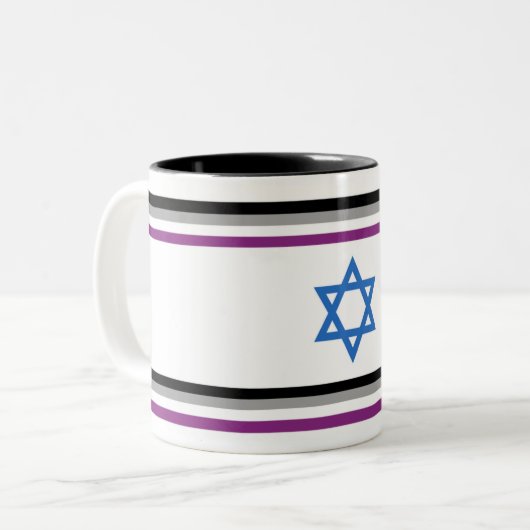 Weatherproof Personalized House Flag ツートーンマグカップ (正面左)