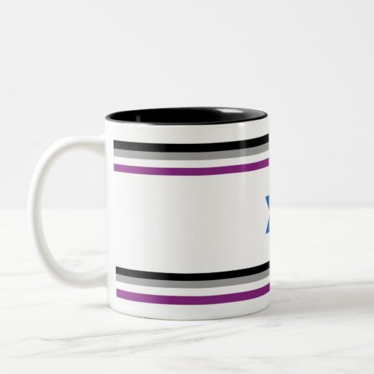 Weatherproof Personalized House Flag ツートーンマグカップ (左)