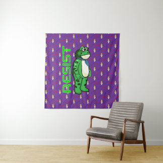 Weatherproof Personalized House Flag Resist frog タペストリー