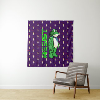 Weatherproof Personalized House Flag Resist frog タペストリー