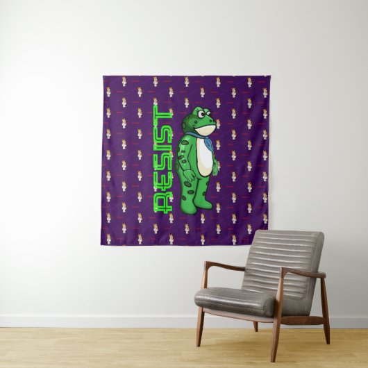 Weatherproof Personalized House Flag Resist frog タペストリー (インサイチュ)