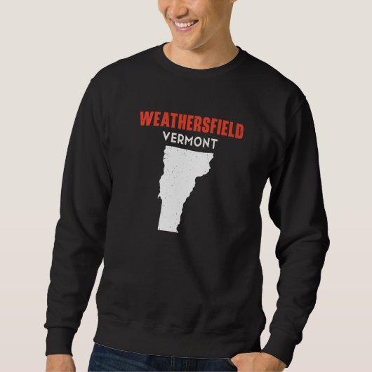 Weathersfield Vermont USA State America Travel Ver スウェットシャツ (正面)