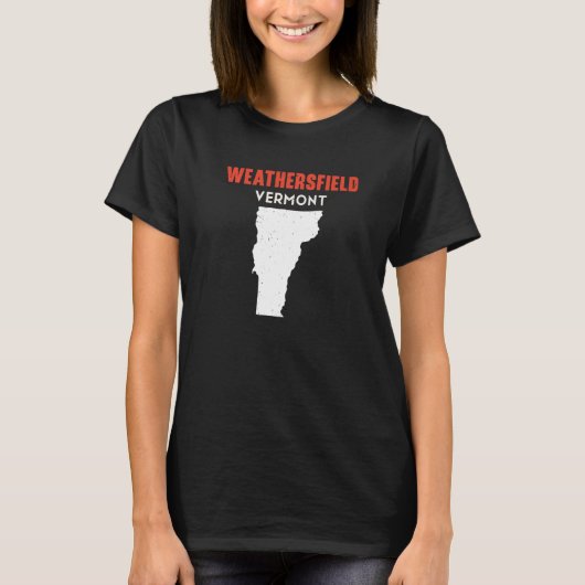 Weathersfield Vermont USA State America Travel Ver Tシャツ (正面)