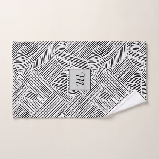 Weave Pattern Design Art  バスタオルセット (ハンドタオル)