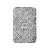 Weave Pattern Design Art  バスマット (正面縦)