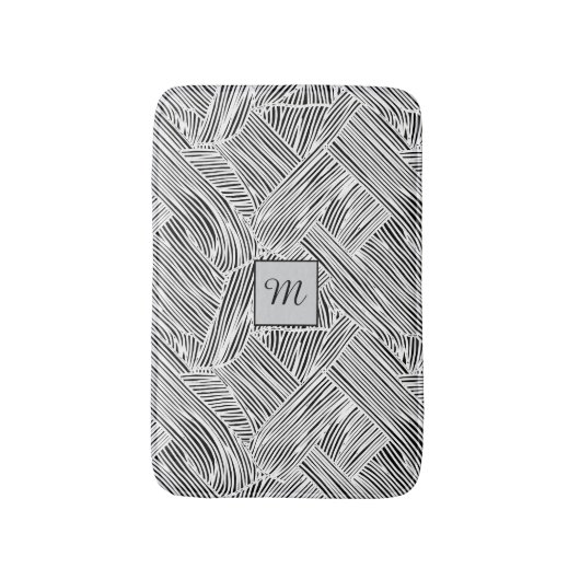 Weave Pattern Design Art  バスマット (正面縦)