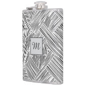 Weave Pattern Design Art  フラスク (左)