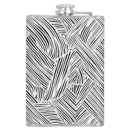 Weave Pattern Design Art  フラスク (裏面)