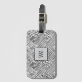 Weave Pattern Design Art  ラゲッジタグ (正面縦)