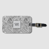 Weave Pattern Design Art  ラゲッジタグ (正面横)