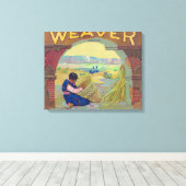 Weaver Orange LabelPiru(カリフォルニア州) キャンバスプリント (インサイチュ (ウッドフロア))
