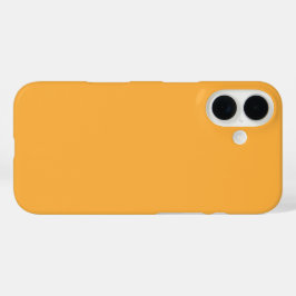 Webと印刷用のマットオレンジ背景テクスチャ iPhone 16ケース