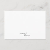 Webエレガントサイミニマル結婚トのQRコードの消去 エンクロージャーカード (裏面)