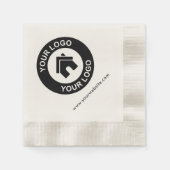 Webカスタムサイトのプロモーション 縁ありカクテルナプキン (正面)