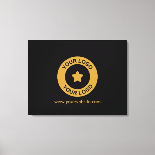 Webカスタムサイトまたはスローガン キャンバスプリント (正面)