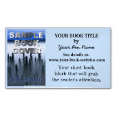 Webサイトでの作家プロモーションブックの表紙 マグネット名刺 (正面)