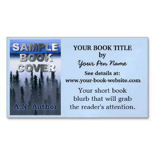 Webサイトでの作家プロモーションブックの表紙 マグネット名刺