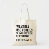 WebサイトでCookieを使用 トートバッグ (正面)