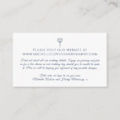 Webサイトのエンクロージャカードモノグラムブルー エンクロージャーカード (正面)