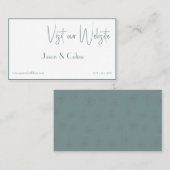 Webサイトのカー結婚ドにアクセス プレイスカード (正面/裏面)