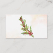 Webサイトのクリス結婚マスのインサートカード プレイスカード (裏面)