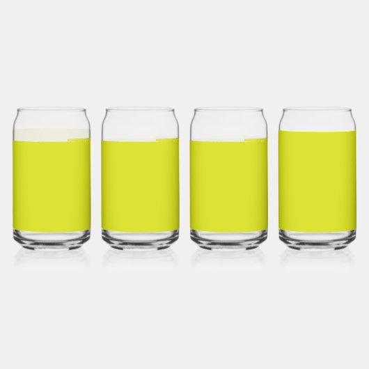 Webサイトのデザインを黄色の背景で強化 ガラス缶 (正面)