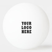 Webサイトのビジネスプロフェッショナルロゴの追加 卓球ボール (正面)