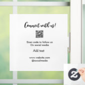 Webサイトの電子メールを追加するQRコードをスキャンして接続 ウィンドウサイン (ホーム)