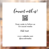 Webサイトの電子メールを追加するQRコードをスキャンして接続 ウィンドウサイン (シート2)