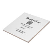 Webサイトの電子メールを追加するQRコードをスキャンして接続 タイル (側面)