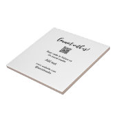 Webサイトの電子メールを追加するQRコードをスキャンして接続 タイル (側面)