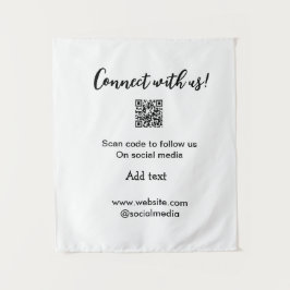 Webサイトの電子メールを追加するQRコードをスキャンして接続 タペストリー