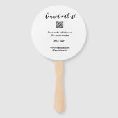 Webサイトの電子メールを追加するQRコードをスキャンして接続 ハンドファン (裏面)