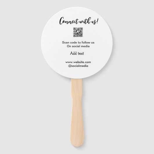 Webサイトの電子メールを追加するQRコードをスキャンして接続 ハンドファン (正面)