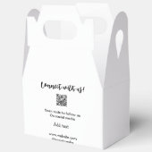 Webサイトの電子メールを追加するQRコードをスキャンして接続 フェイバーボックス (見開き)