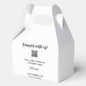 Webサイトの電子メールを追加するQRコードをスキャンして接続 フェイバーボックス (裏面)