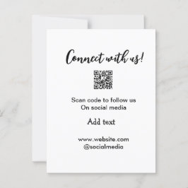 Webサイトの電子メールを追加するQRコードをスキャンして接続 ポストカード
