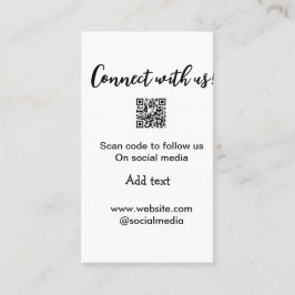 Webサイトの電子メールを追加するQRコードをスキャンして接続 名刺