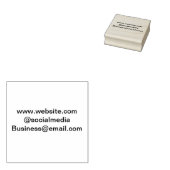 Webサイトの電子メールアドレスのソーシャルメディアビジネスの追加 ラバースタンプ (押印)